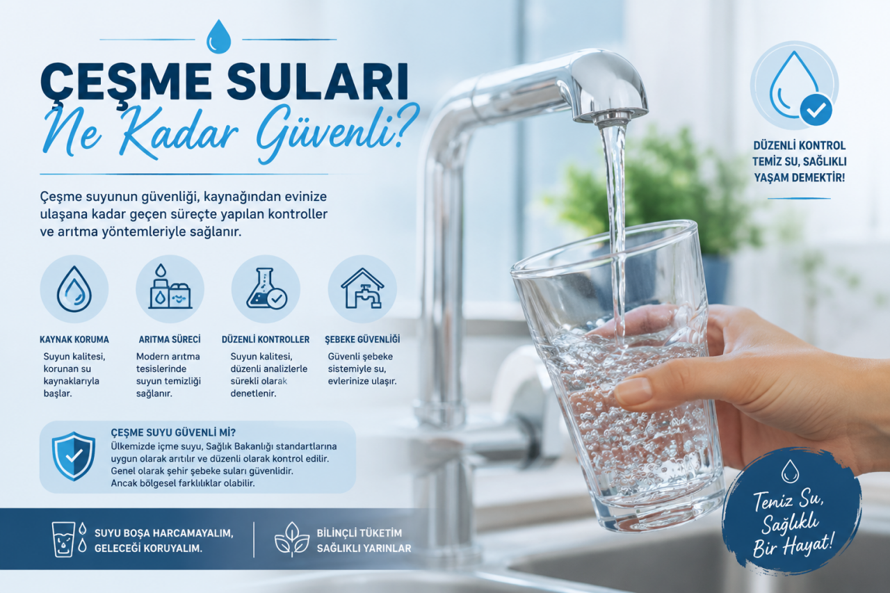 Çeşme Suları Ne Kadar Güvenli? Evlerimize Ulaşan Suyu Ne Kadar Tanıyoruz?