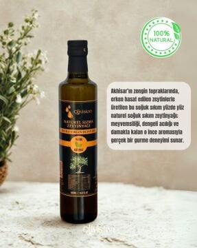 Olivision Akhisar Premium Trilye Soğuk Sıkım Erken Hasat Zeytinyağı 500 ML