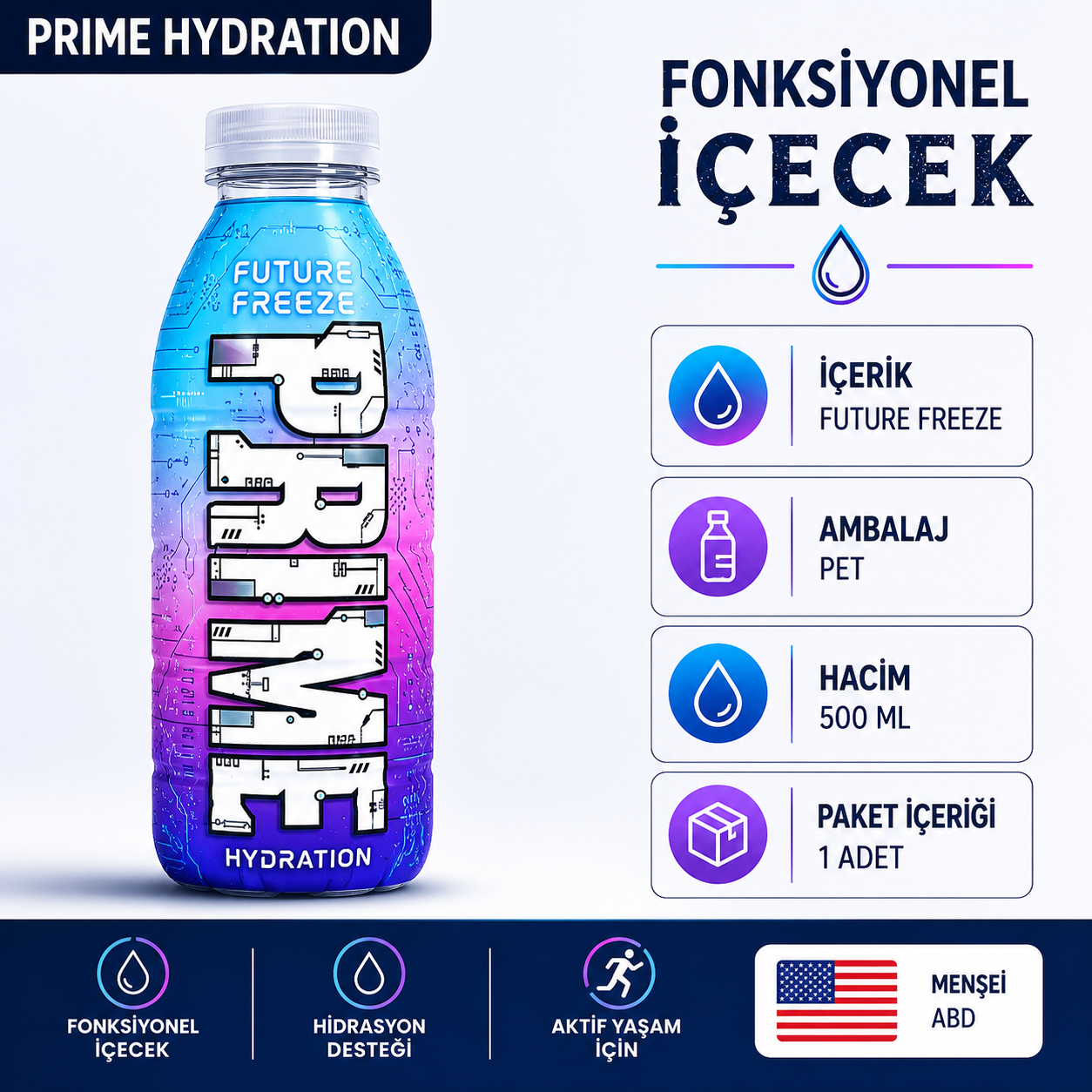 Prime Hydration Future Freeze 500 ml