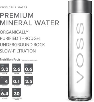 VOSS Doğal Mineralli Su Cam Şişe 375 ML