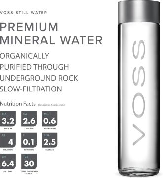 VOSS Doğal Mineralli Su Cam Şişe 375 ML