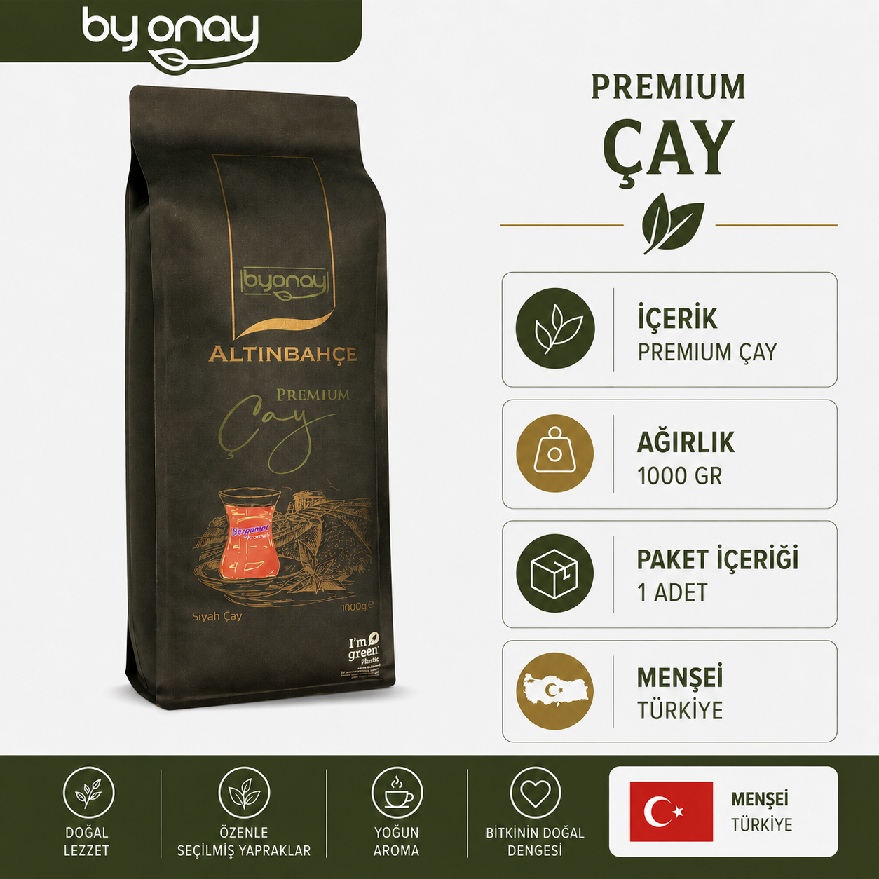 Altınbahçe Premium  Siyah Çay 1000 Gr