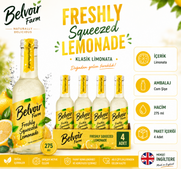Belvoir Farm Klasik Limonata 275 ml x 4