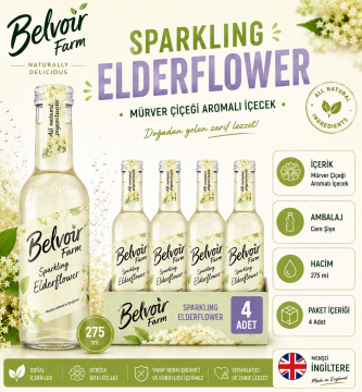 Belvoir Farm Mürver Çiçeği Aromalı İçecek 275 ml x 4