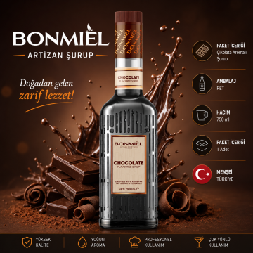 Bonmiel Artizan Çikolata Aromalı Şurup 750 ml