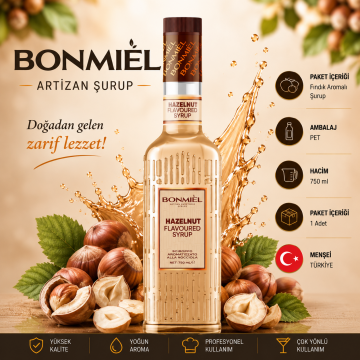 Bonmiel Artizan Fındık Aromalı Şurup 750 ml
