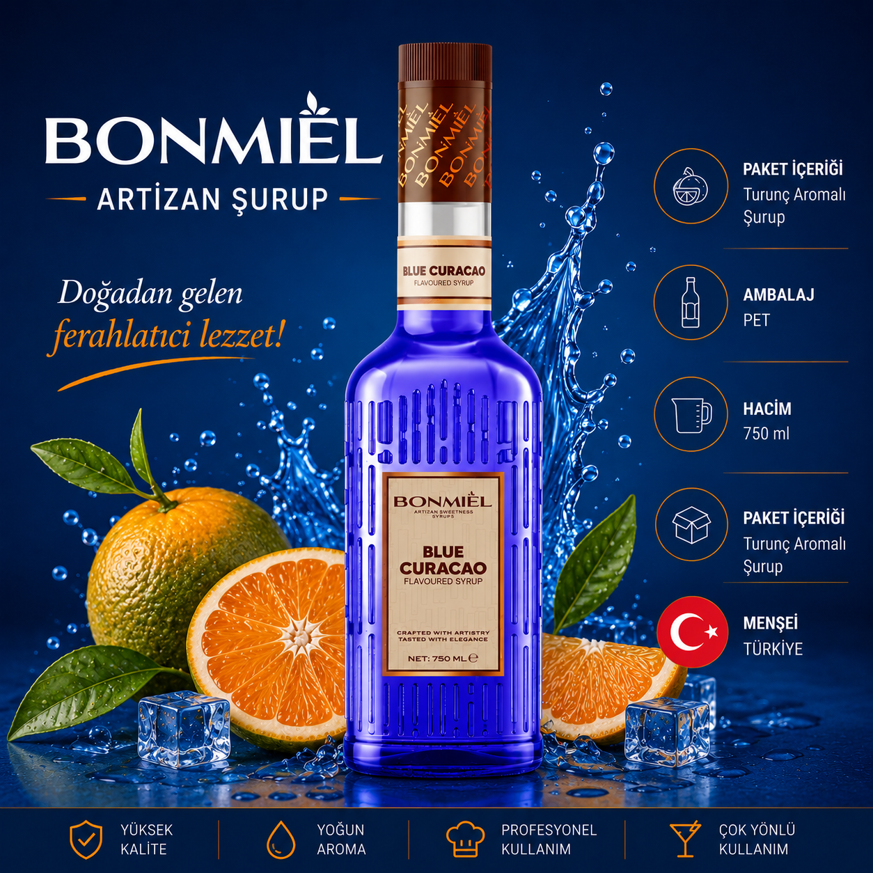 Bonmail Artizan Turunç Aromalı Şurup 750 ml