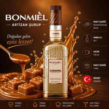 Bonmiel Artizan Karamel Aromalı Şurup 750 ml