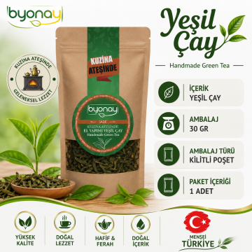 Kuzina Ateşinde Yeşil Çay 30 gr