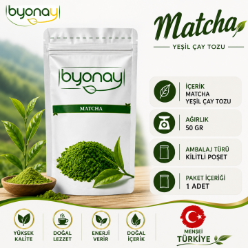 Matcha (yeşil çay pudrası) 50 gr