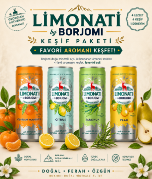 Borjomi Limonati Keşif Paketi 330 Ml x 4