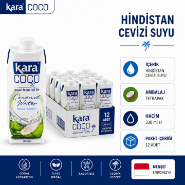 KARACOCO Hindistan Cevizi Suyu 330 ml  X 6
