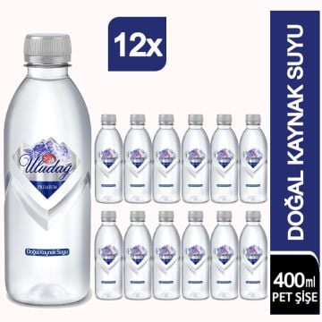 Uludağ Premium Kaynak Suyu Pet 12×400 Ml