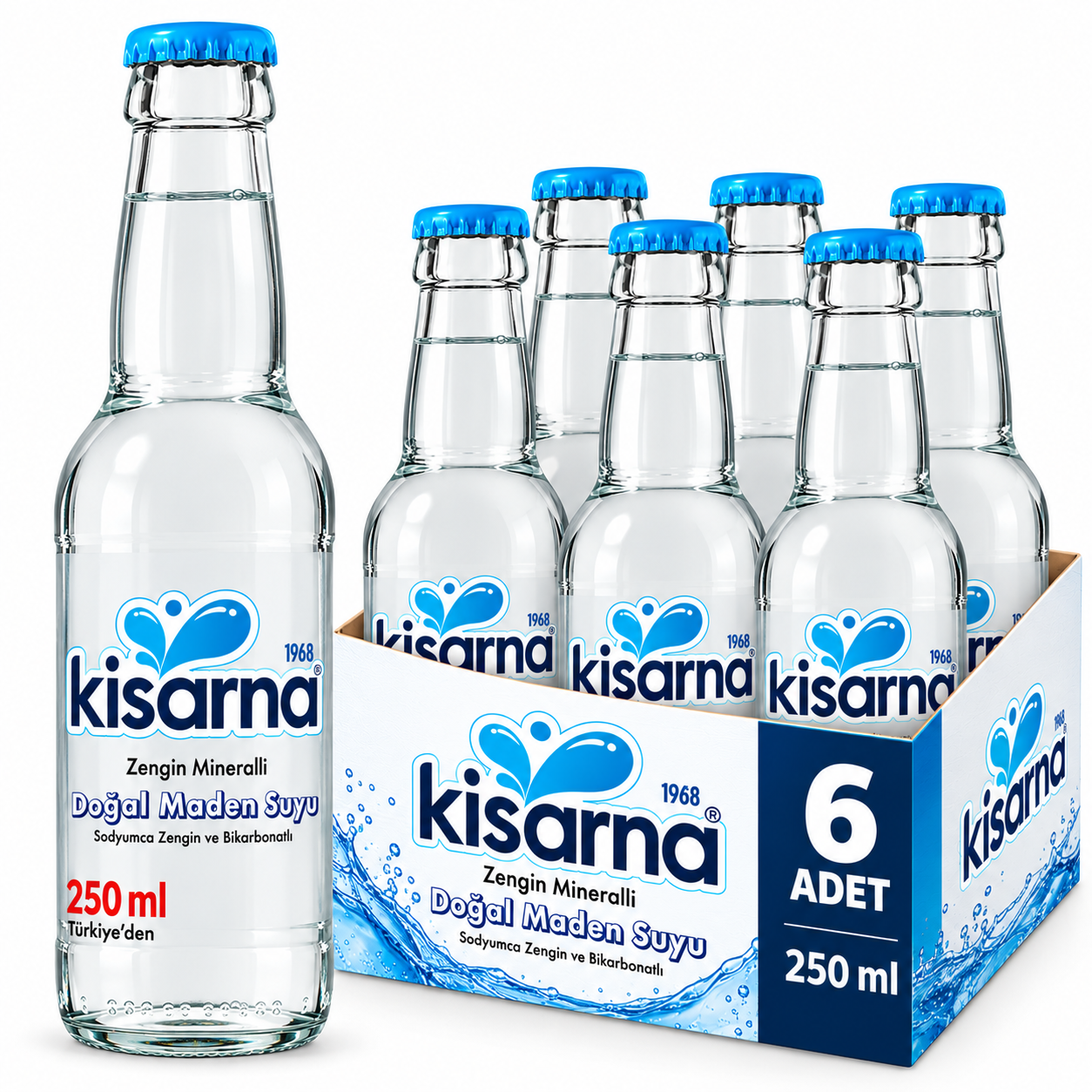 Kiserna Zengin Mineralli Doğal Maden Suyu 250 ml x 6
