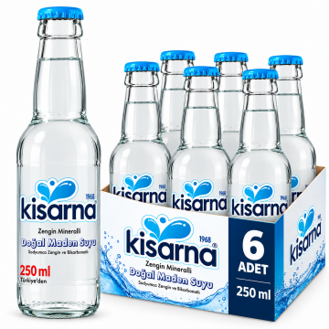 Kiserna Zengin Mineralli Doğal Maden Suyu 250 ml x 6
