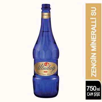 Uludağ Premium Zengin Mineralli Su Cam Şişe 750 ML