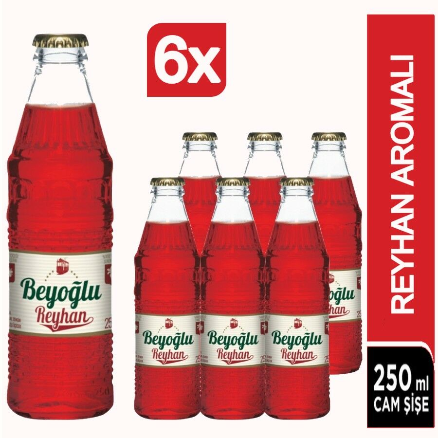 Beyoğlu Reyhan Aromalı Gazoz 6×250 Ml
