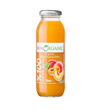 BenOrganic Organik Şeftali Kayısı Elma Suyu 6x250ml
