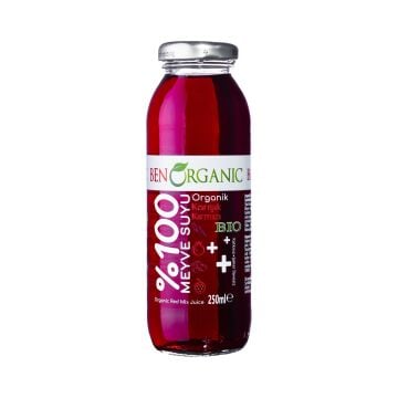 BenOrganic Organik Kırmızı Meyveler Suyu 4x250 ml