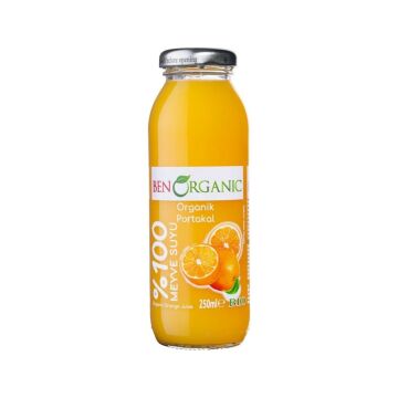 BenOrganic Organik Portakal Suyu 4x250ml