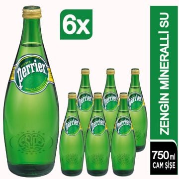 Perrier Doğal Zengin Mineralli Su 6×750 Ml
