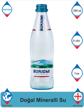 Borjomi Doğal Zengin Mineralli Su 6x500ml