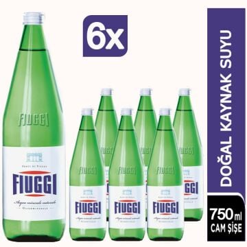 Fiuggi Doğal Kaynak Suyu Cam Şişe 6x750ml