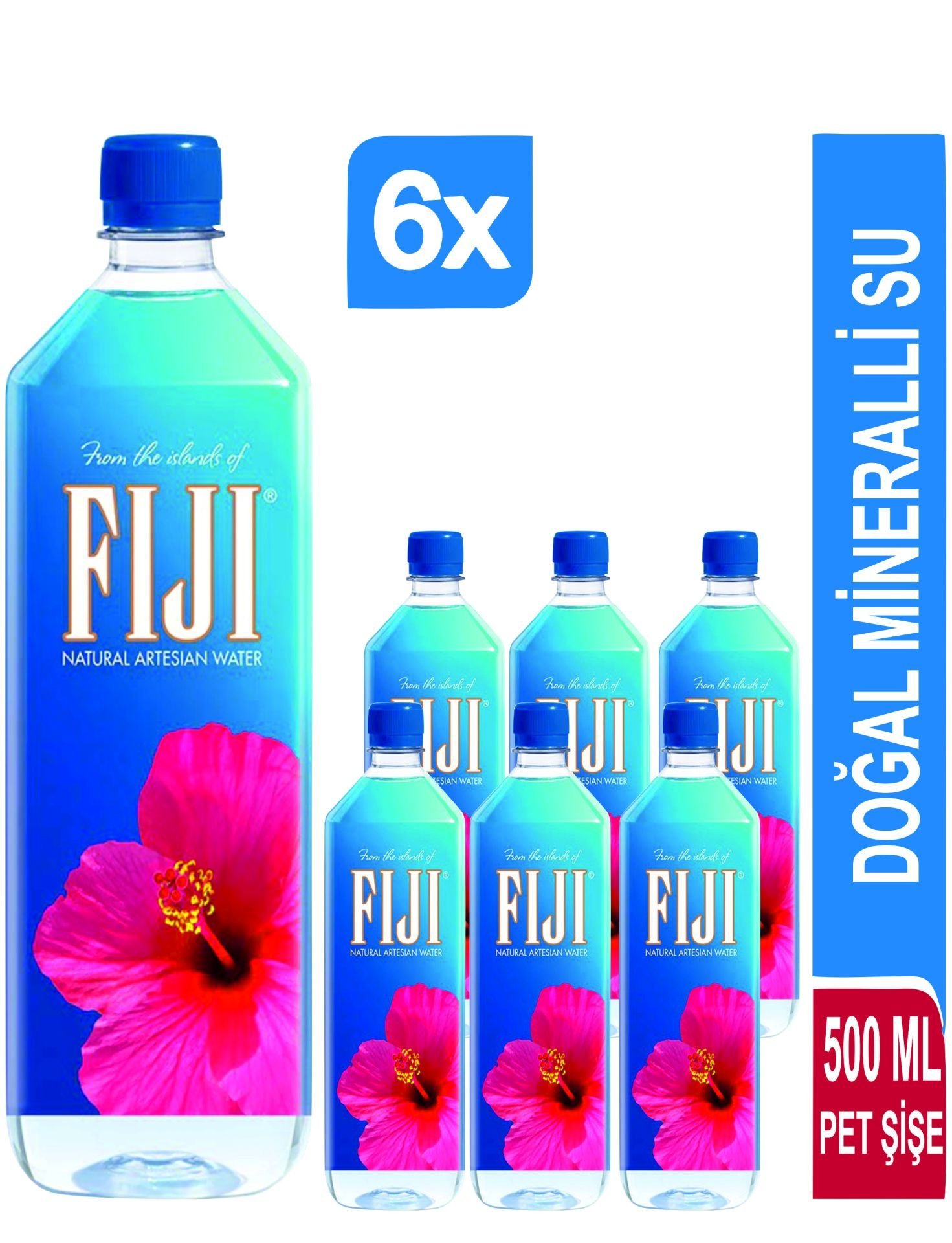 FİJİ Doğal Mineralli Su Pet Şişe  6 X 500 ML