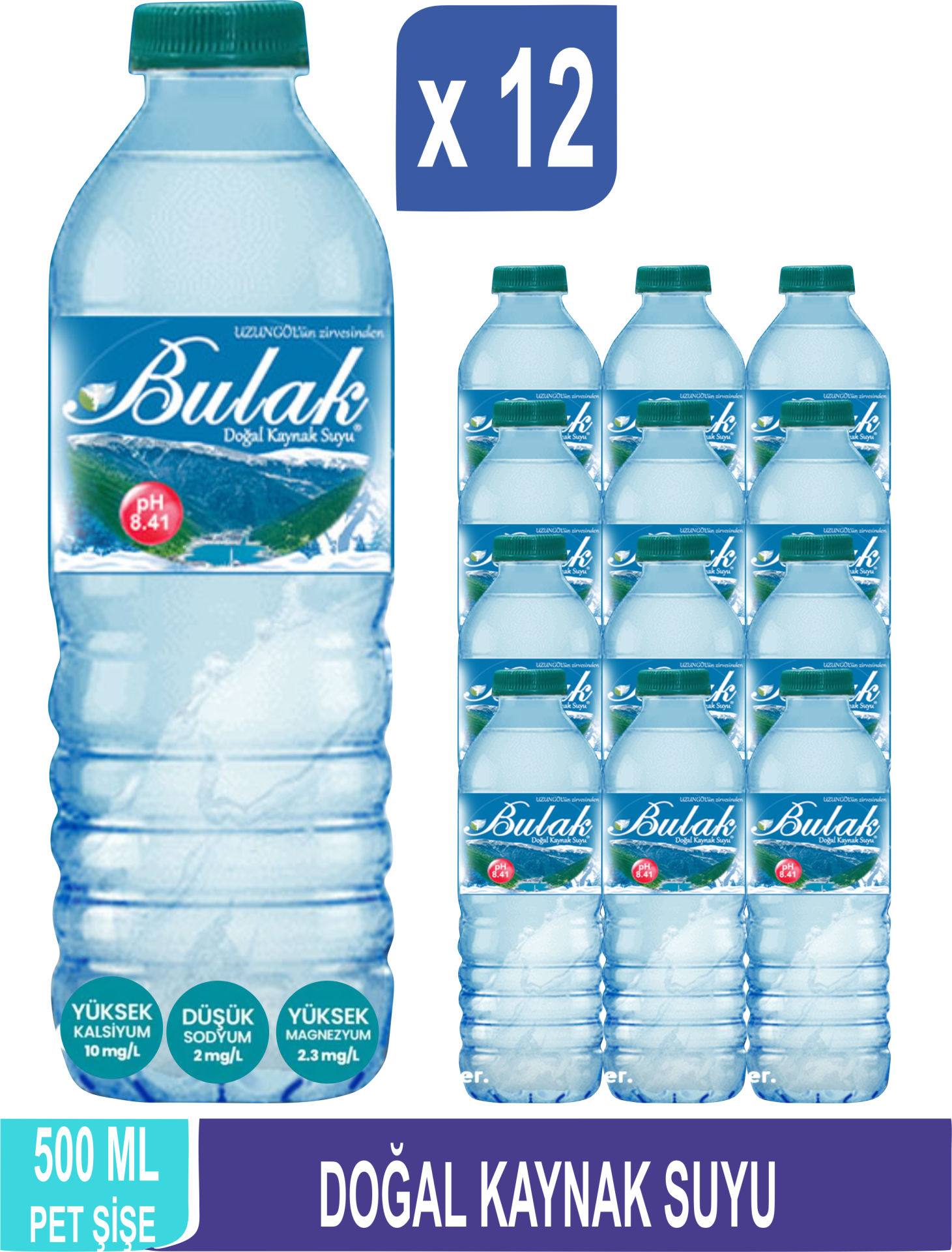 BULAK Doğal Kaynak Suyu 500 ML x 12