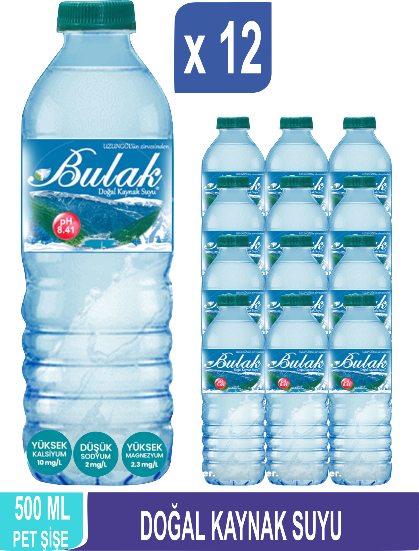 BULAK Doğal Kaynak Suyu 500 ML x 12