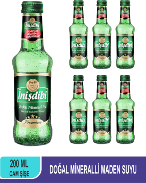 İnişdibi Premium Zengin Mineralli Su 200 ML x 6
