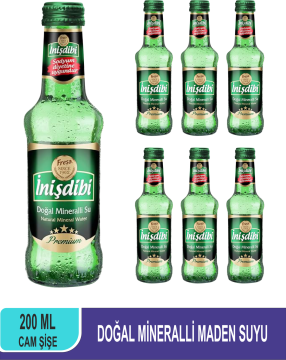 İnişdibi Premium Zengin Mineralli Su 200 ML x 6