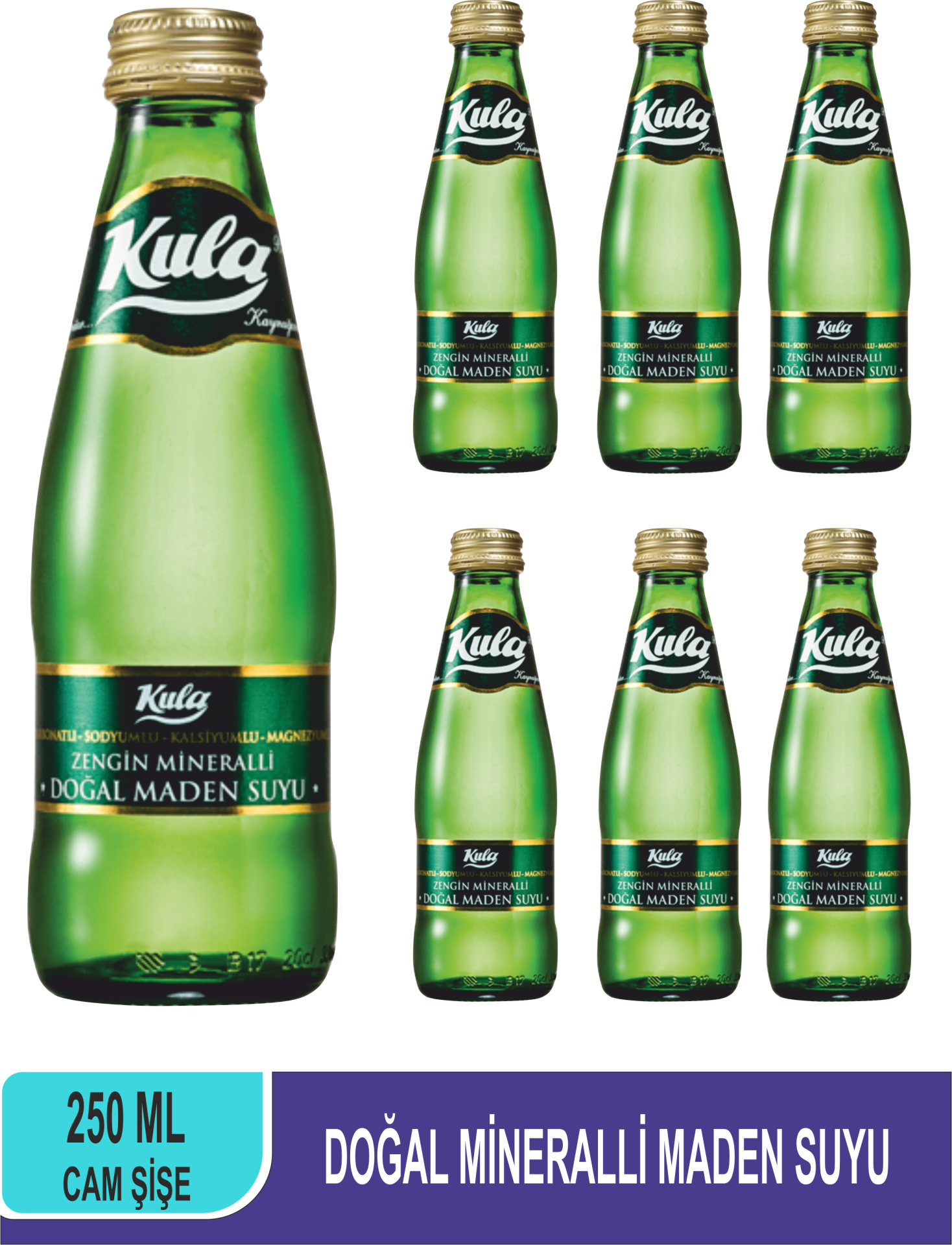 Kula Premium Doğal Mineralli Maden Suyu 250 ML x 6