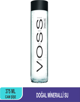VOSS Gazlı Su (Sparkling Water) Cam Şişe 375 ML