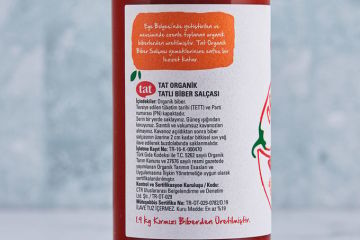 Tat Organik Tatlı Biber Salçası 480 G