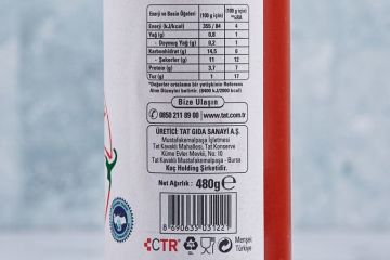 Tat Organik Tatlı Biber Salçası 480 G