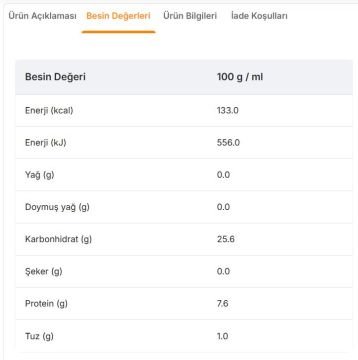 Tat Organik Haşlanmış Nohut Konservesi 720 G