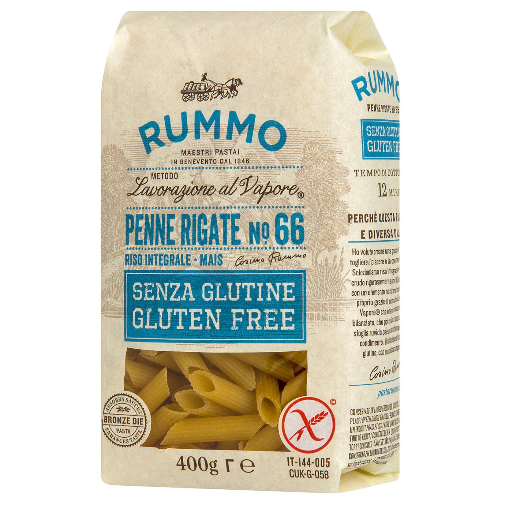 Rummo Glutensız Penne Rıgate Makarna 400Gr