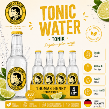 Thomas Henry Tonic 200 ML x 4
