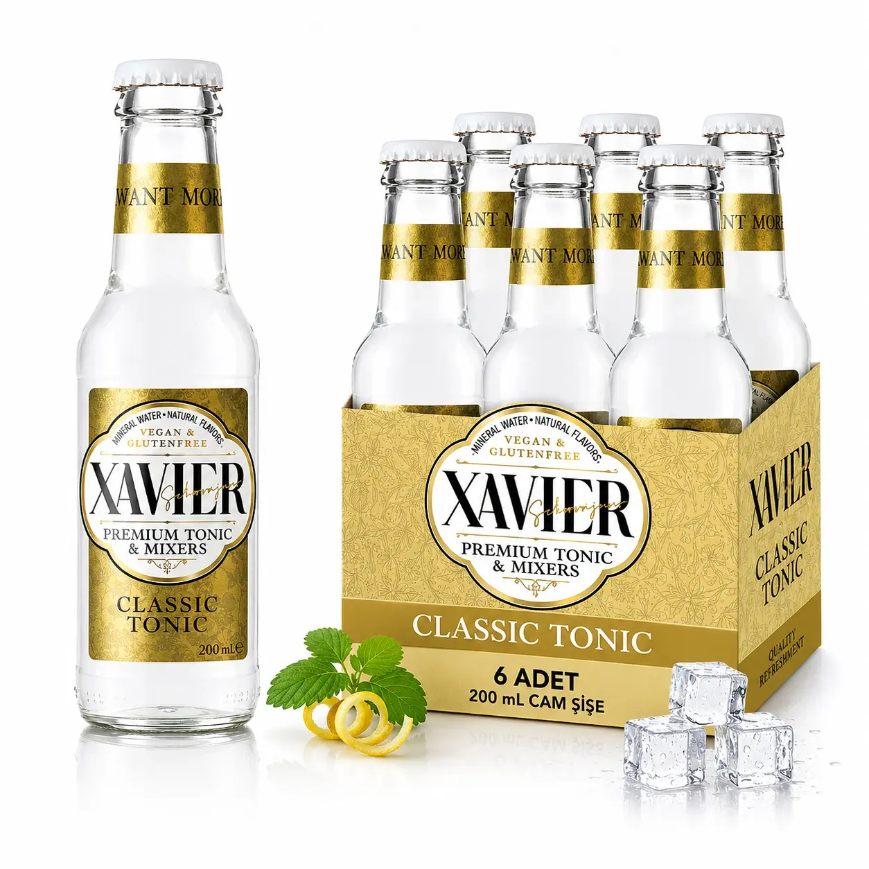 XAVIER Premium Tonic & Mixers Classic Tonic 200 ML X 6
