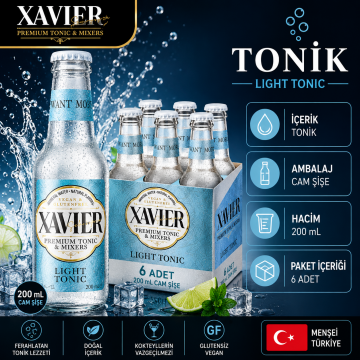XAVIER Premium Light Tonic 200 ML x 6
