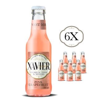 XAVIER Pink Grape fruit Mixer 200 ML X 6